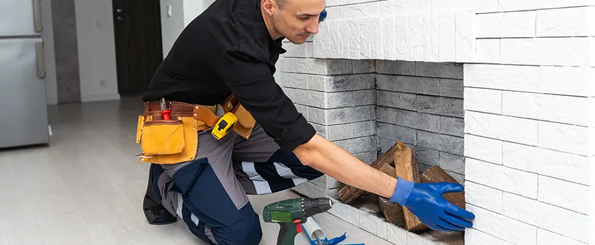 Fireplace Damaged Damper Frame Repair Services in Stockbridge, Georgia