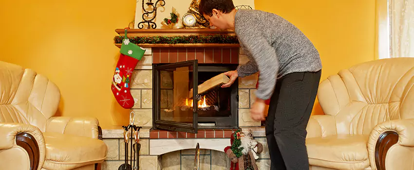 Rusted Metal Fireplace Restoration in Stockbridge, Georgia