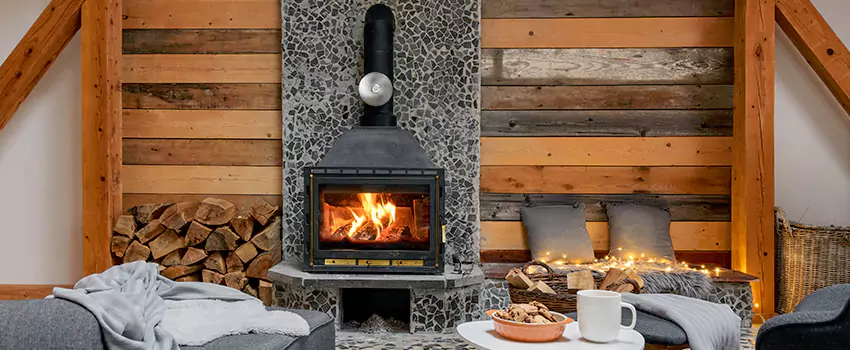 Thelin Hearth Products Direct Vent Gas Stove Fireplace Inspection in Stockbridge, Georgia